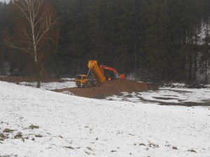 Erdarbeiten Fa. Seebauer Dammverstärkung